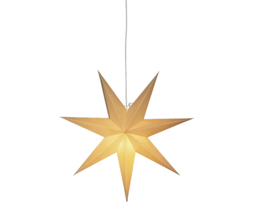 Goldener Papierstern zum Aufhängen
