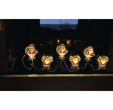 Lichterkette mit Weihnachtsmann Motiven zur Dekoration