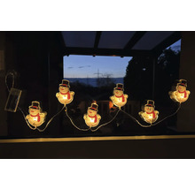 Lichterkette mit Schneemann Motiven für die Weihnachtsdekoration