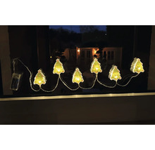 Lichterkette mit Weihnachtsmotiven zur Dekoration an Fenstern
