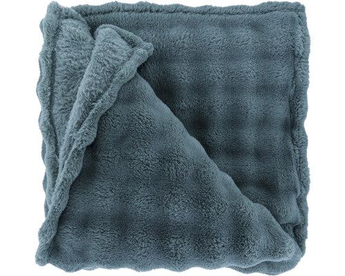 Graue Kuscheldecke aus Fleece