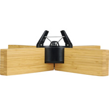 Halterung für Sichtschutzelemente aus Holz