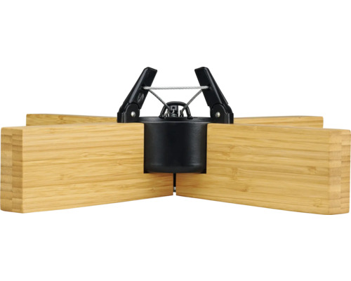 Halterung für Sichtschutzelemente aus Holz