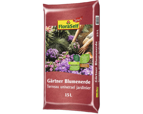 Sack Gärtner Blumenerde mit 15 Liter Inhalt