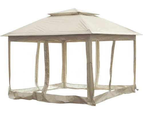 Pavillon mit Stoffseitenwänden für den Gartenbereich