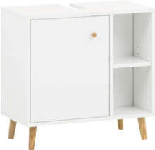 Waschbeckenunterschrank mit Tür und Regalfächern
