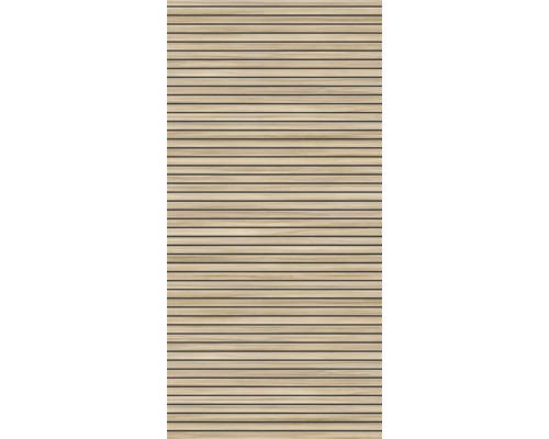 Holzpaneel mit horizontalen Lamellen für Wand- oder Deckenverkleidung
