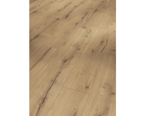 Parador Designboden Modular ONE Helios natur Eiche Landhausdiele Klickverbindung 1285 x 194 x 8 mm Heller Laminatboden in Holzoptik