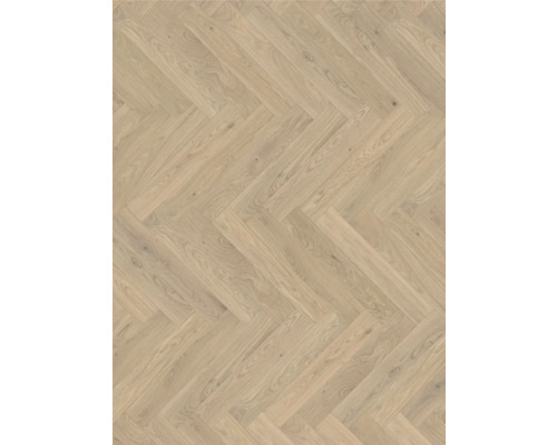 Heller Holzboden mit Fischgrätenmuster für den Innenbereich.