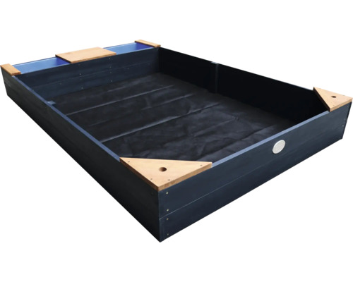 Hochbeet aus Holz mit Pflanzfolie