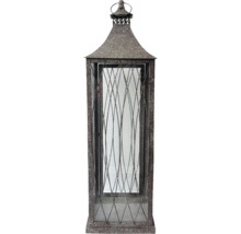 Dekorative Laterne aus Metall mit Glasfenstern