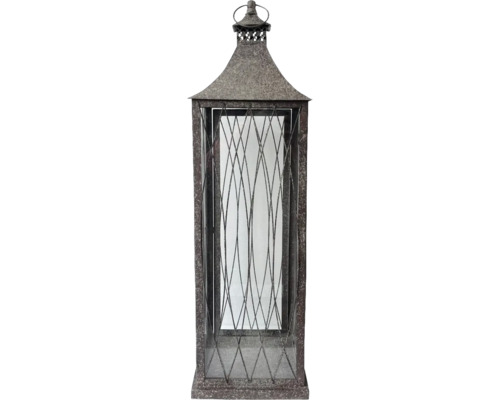 Dekorative Laterne aus Metall mit Glasfenstern