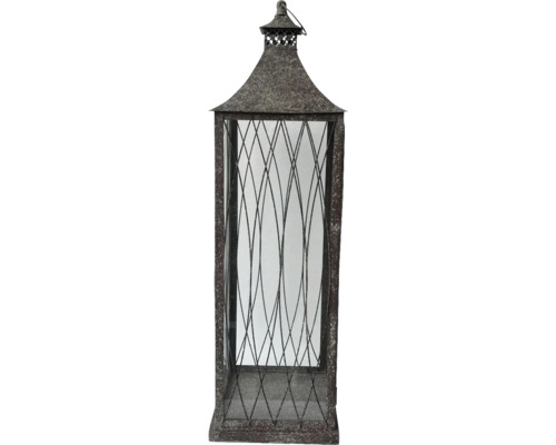 Dekorative Laterne aus Metall mit Glas