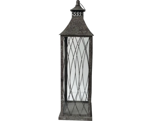 Laterne aus Metall mit Glasfenstern