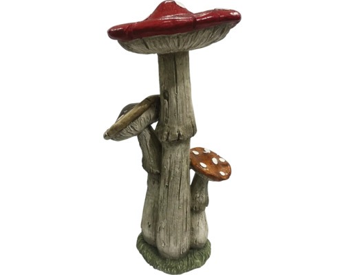 Dekorativer Pilz aus Kunststein für den Garten
