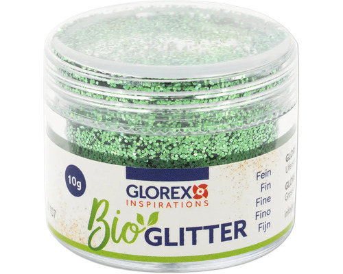 Glorex Bio Glitter im Behälter, 10 Gramm