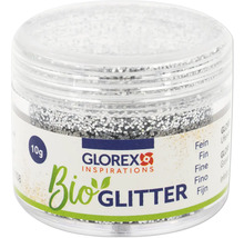 Glorex Bio Glitter, 10 Gramm, feine Glitterpartikel im Behälter