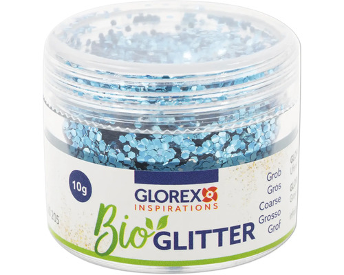 Glorex Bio Glitter, 10 Gramm, grob