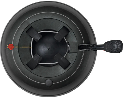 Weihnachtsbaumständer mit Seilzugtechnik und Siegel