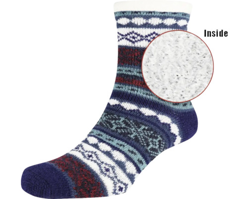 Socke mit Muster und Fütterung