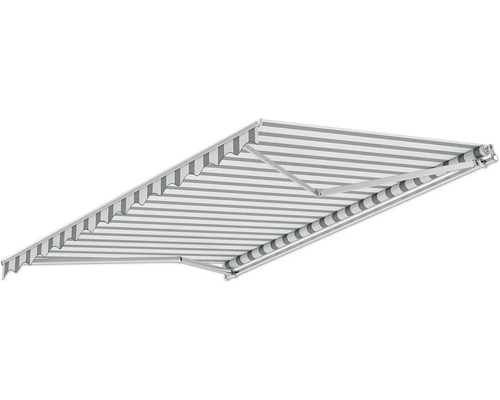 Markise mit Streifenmuster