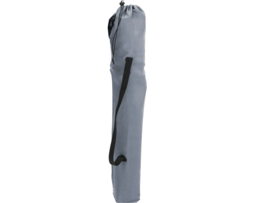 Graue Tragetasche mit Kordelzug und Tragegurt