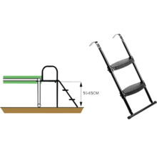 Illustration einer Poolleiter mit den Massen 50 bis 65 cm.