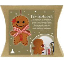 Filz Bastelset mit Lebkuchenmann Motiv in Verpackung