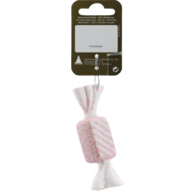 Süßigkeitenförmiger Christbaumschmuck mit Aufhänger