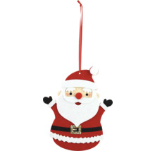 Santa Claus Weihnachtsanhänger aus Filz mit Aufhängeband