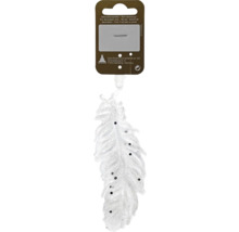 Dekorative Feder mit Glitter zur Dekoration