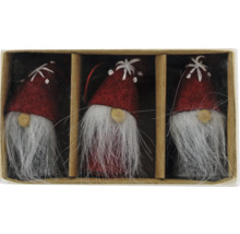 Dekorative Zwerge mit Mütze und Bart im Set