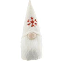 Weihnachtlicher Zwerg mit Mütze und Bart als Dekoration