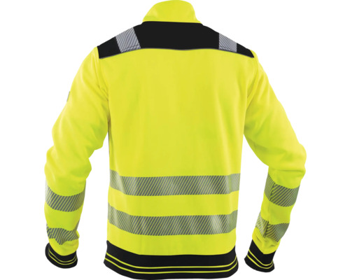 Gelbe Arbeitsjacke mit langen Ärmeln und Reflektoren