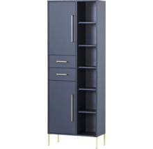 Hochschrank mit Schubladen, Regalen und Füßen