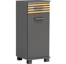 Schmaler Badezimmerschrank mit Schublade und Tür