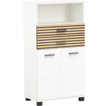 Schrank mit Regalfach, Schubladen und Türen