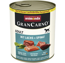Hundefutter nass animonda Gran Carno Adult Lachs + Spinat 800 g