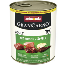 Animonda GranCarno Adult Hunde-Nassfutter mit Hirsch und Äpfeln in Dose