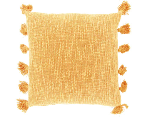 Quadratisches Kissen mit Quasten