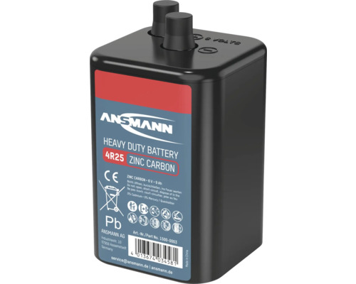 Ansmann Spezialbatterie 4R25 6 Volt 15 Stück Ansmann 4R25 Zink-Kohle Batterie 6 Volt