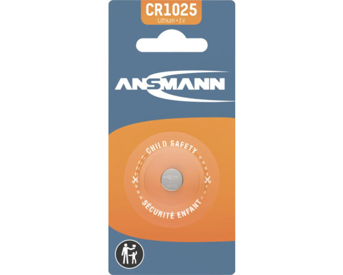 Ansmann CR1025 Lithium Knopfzelle 3V Verpackung