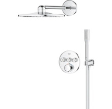 Duschsystem mit Kopfbrause, Handbrause und Thermostat
