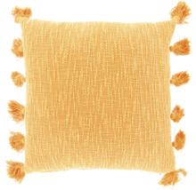 Quadratisches Zierkissen mit Quasten
