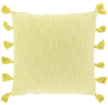Quadratisches Zierkissen mit Quasten
