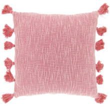 Quadratisches Zierkissen mit Quasten