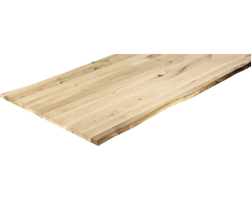 Holzplatte aus Eiche mit Baumkante
