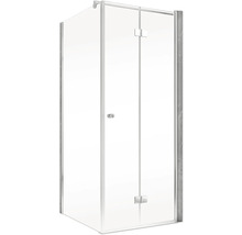 Duschkabine mit Eckeinstieg und Drehtür