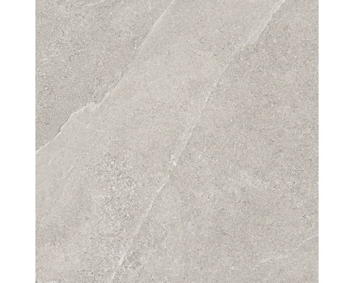 Feinsteinzeug Bodenfliese Aramis 32x32 cm grau matt Graue Bodenfliese mit Steinmuster