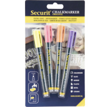 Securit Kreidemarker Set mit vier Stiften in Verpackung